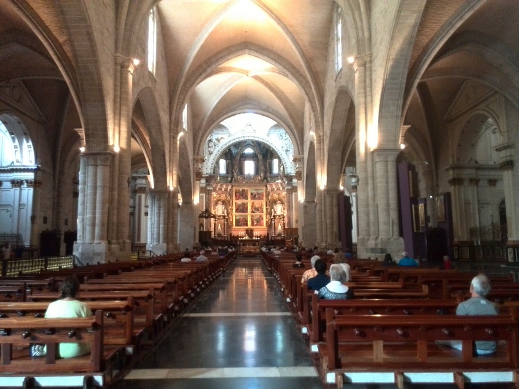 El interior de la Catedral de Valencia