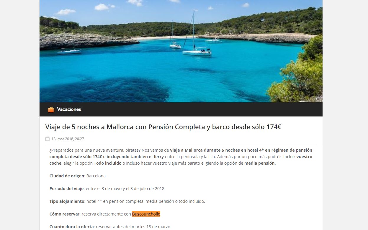 Viajeros piratas Mallorca