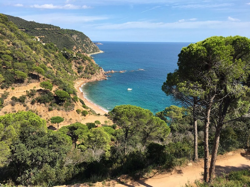 Vista desde la montaña en la Cala del Senyor Ramon  