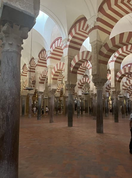 El interior de la Mezquita.