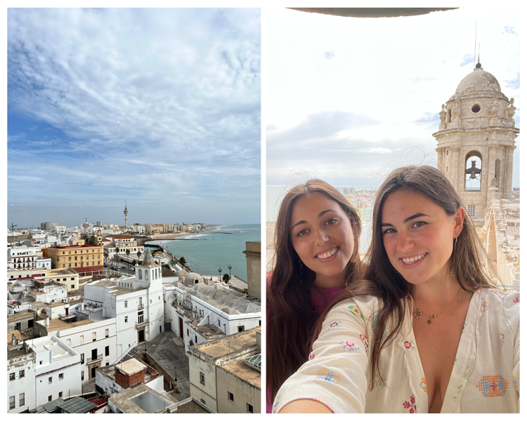 Vistas desde la torre de la Catedral de la Santa Cruz de Cádiz.