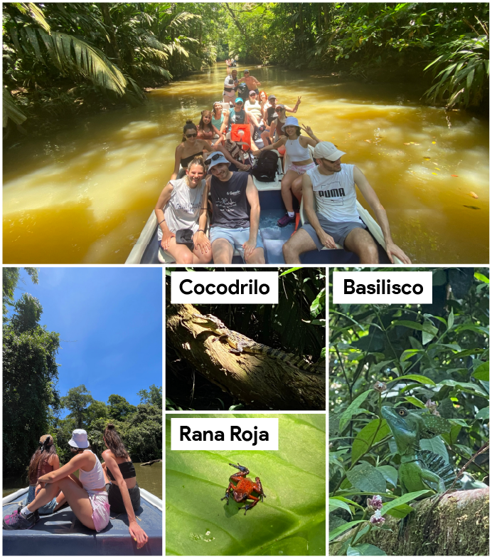 Collage de una excursión a Costa Rica 